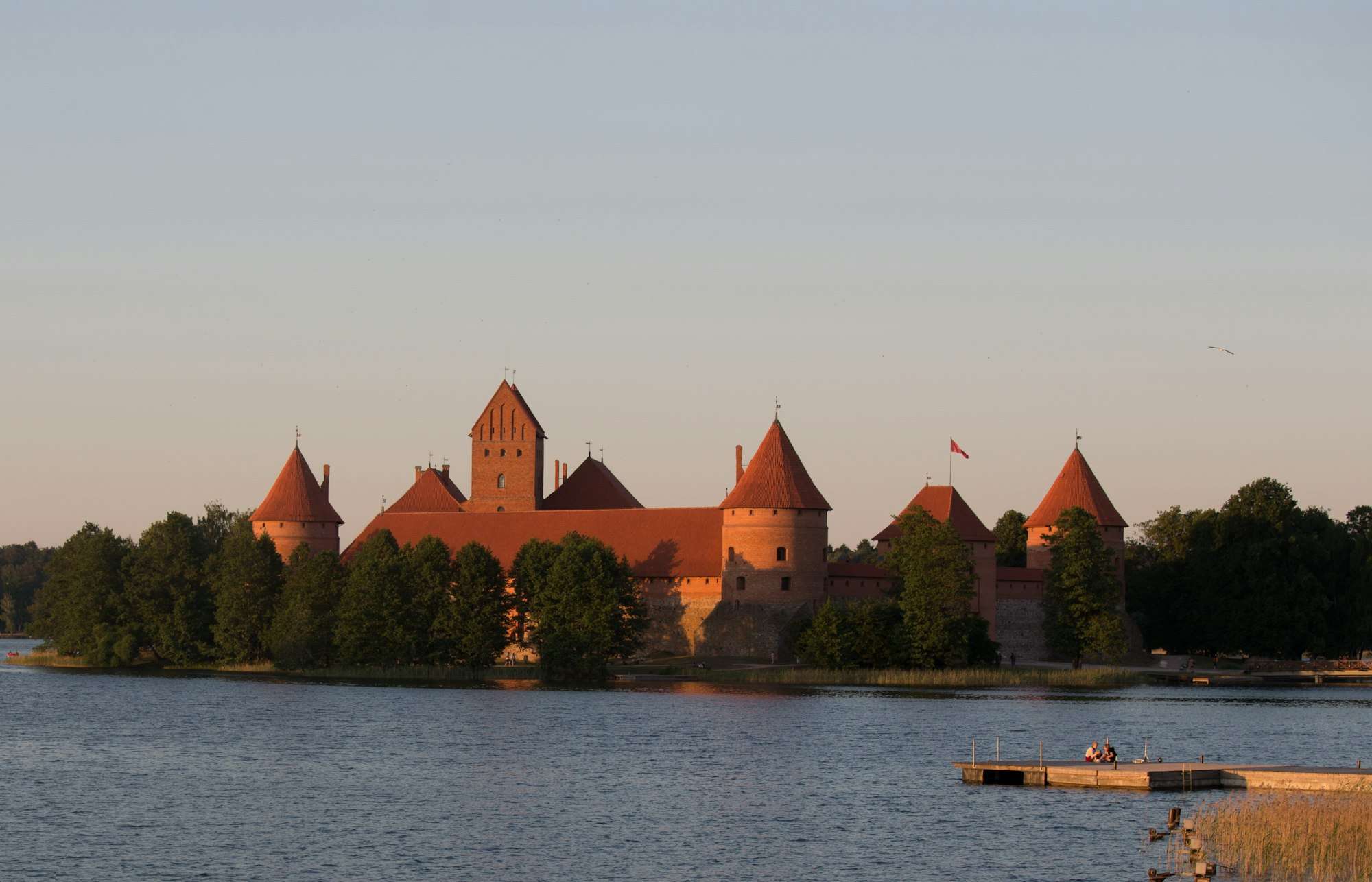 Trakai castle by the lake